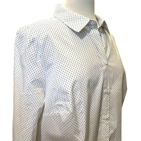 PLUS SIZE Oversized White Buttoned Down Shirt OX Woman - Picture 7 of 10